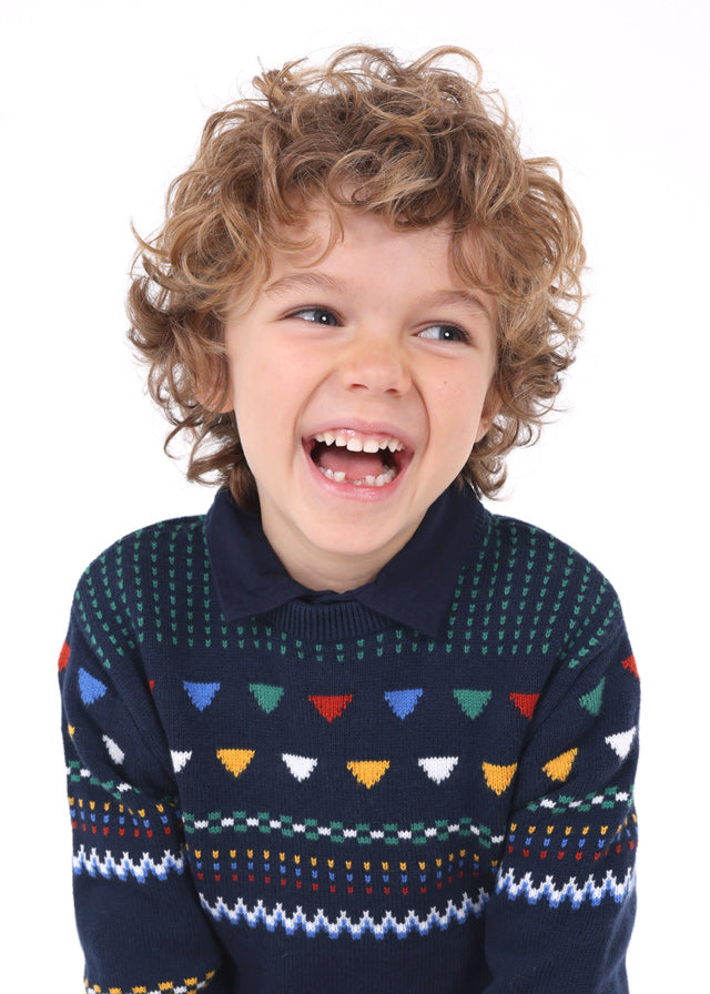 Suéter jacquard niño
