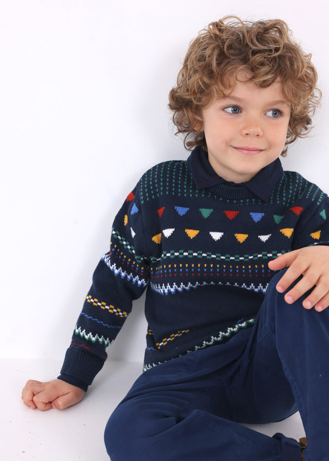 Suéter jacquard niño
