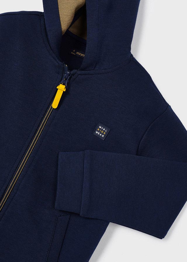 Sudadera cremallera y capucha niño
