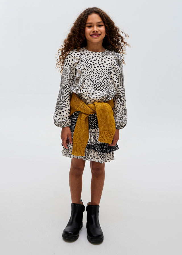 Blusa estampada chica