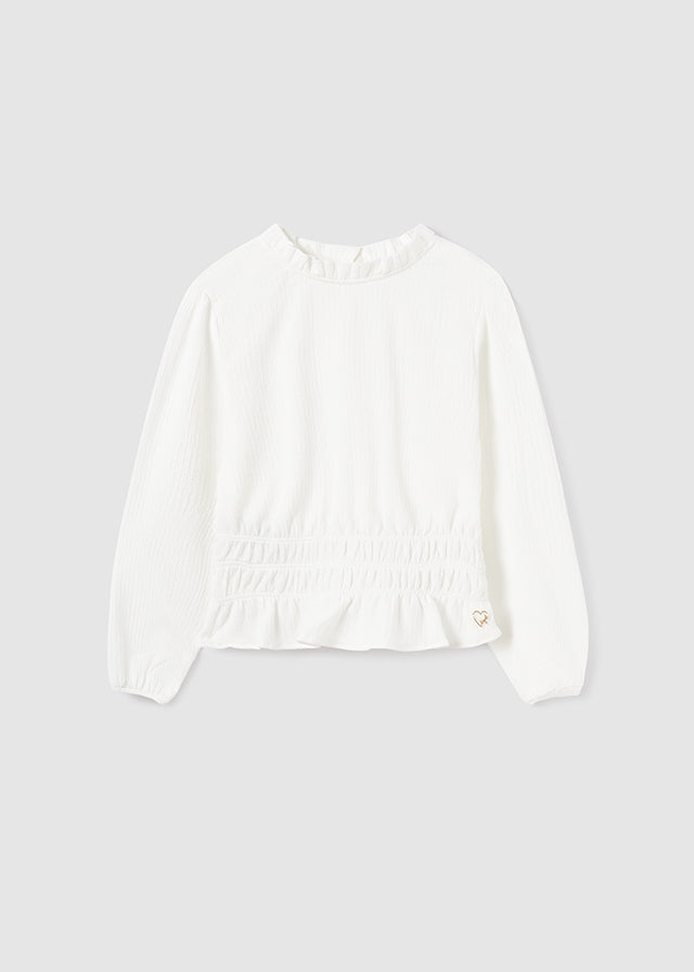Blusa fruncidos chica