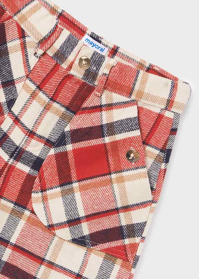 Short cuadros chica