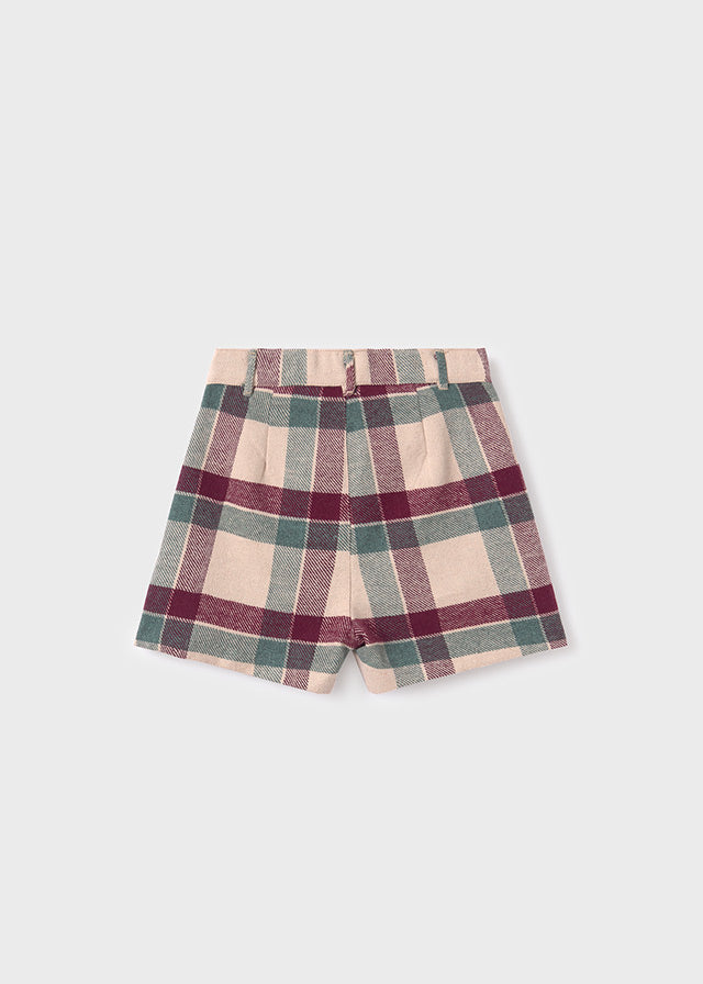 Short cuadros chica