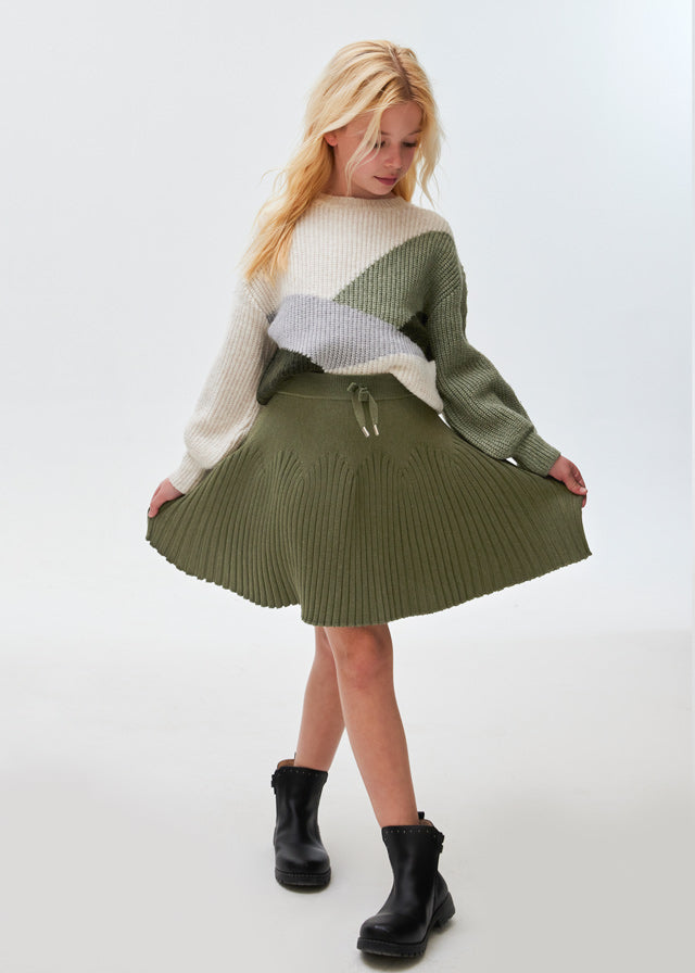 Falda tricot chica