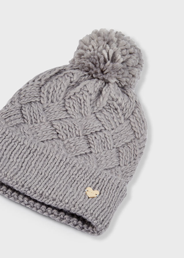 Gorro pompón niña