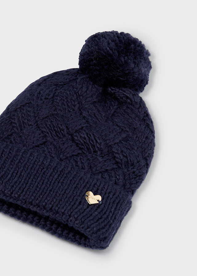Gorro pompón niña