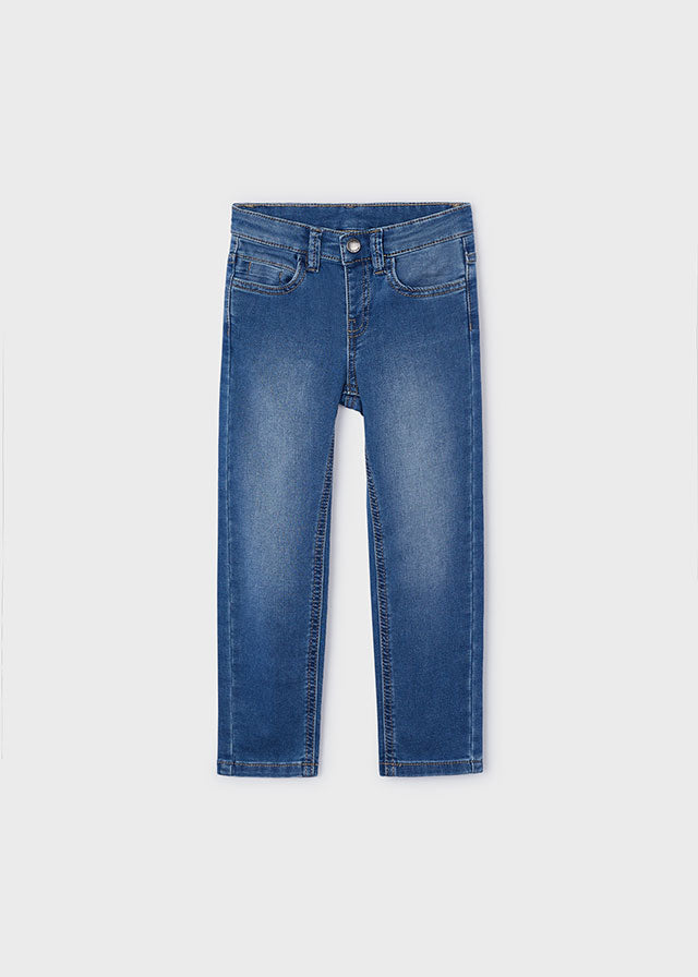 Pantalón de mezclilla entallado niño