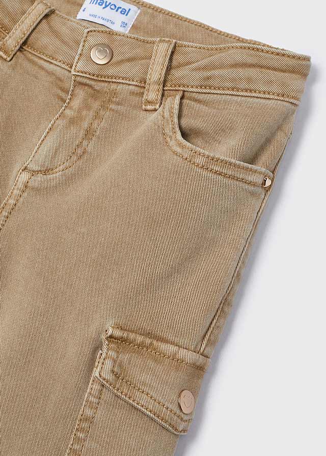 Pantalón cargo acampanado niña