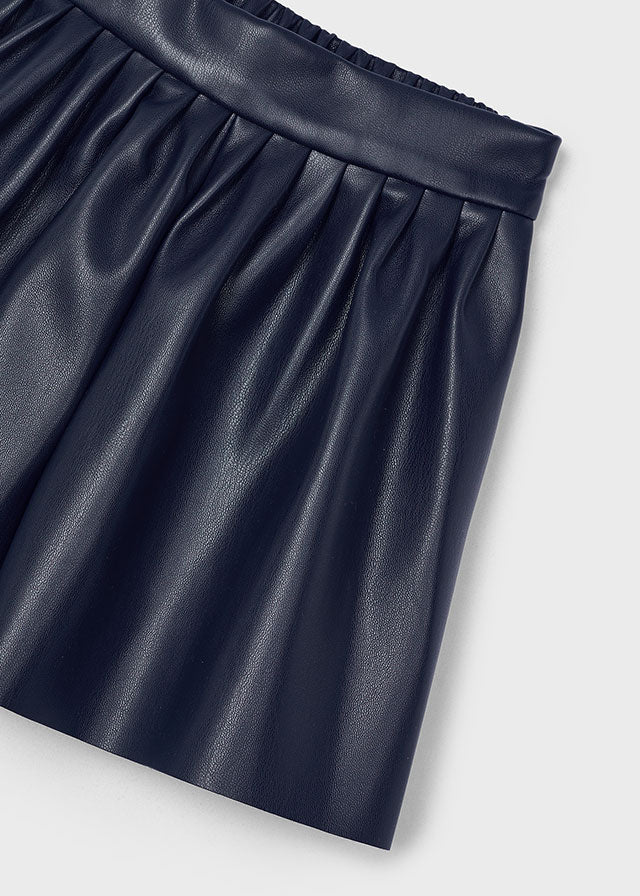 Falda-short polipiel niña