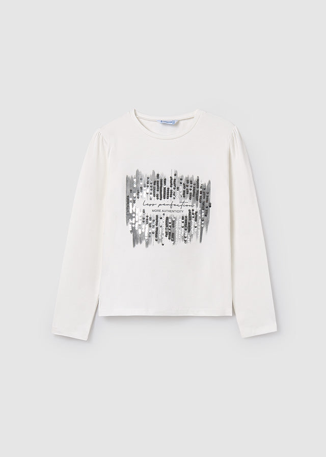 Playera lentejuelas chica