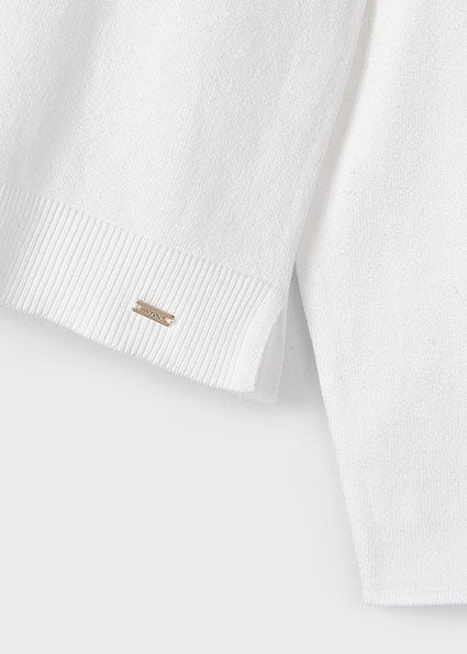 Blusa cuello alto básico niña