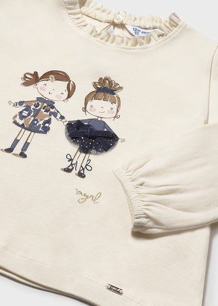 Playera aplique bebé