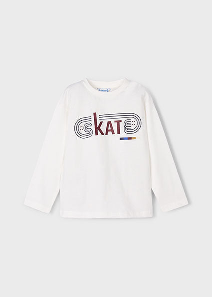 Playera letras skate niño