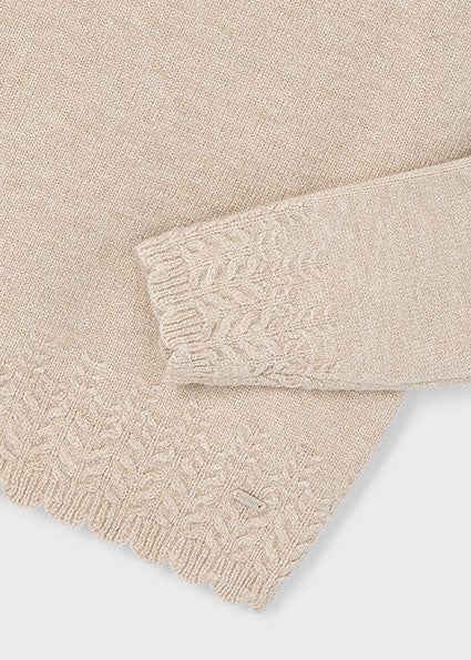 Suéter punto liso niña