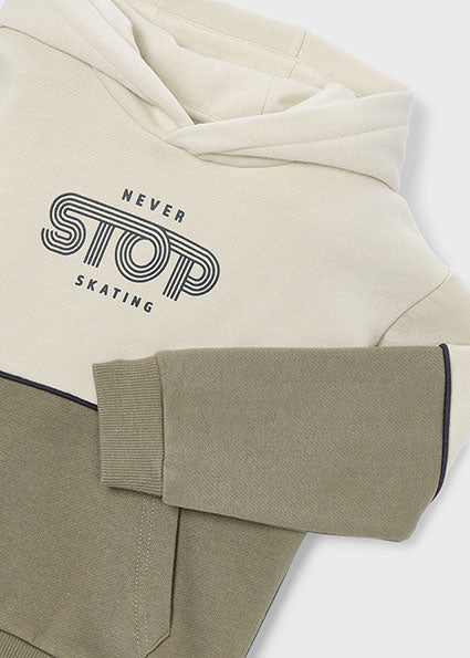 Sudadera contraste niño