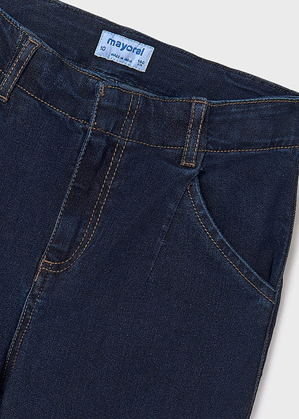 Pantalón de mezclilla acampanado chica