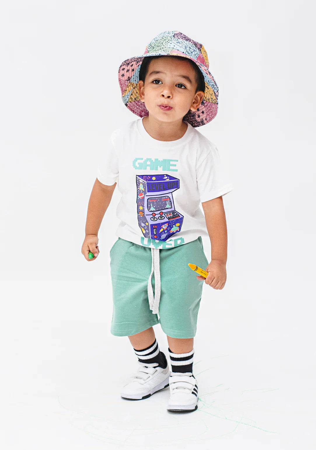 Conjunto con bermuda para niño