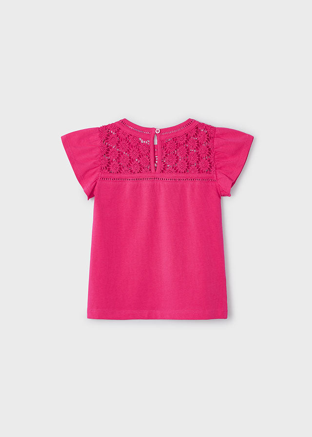 Playera guipur Better Cotton niña