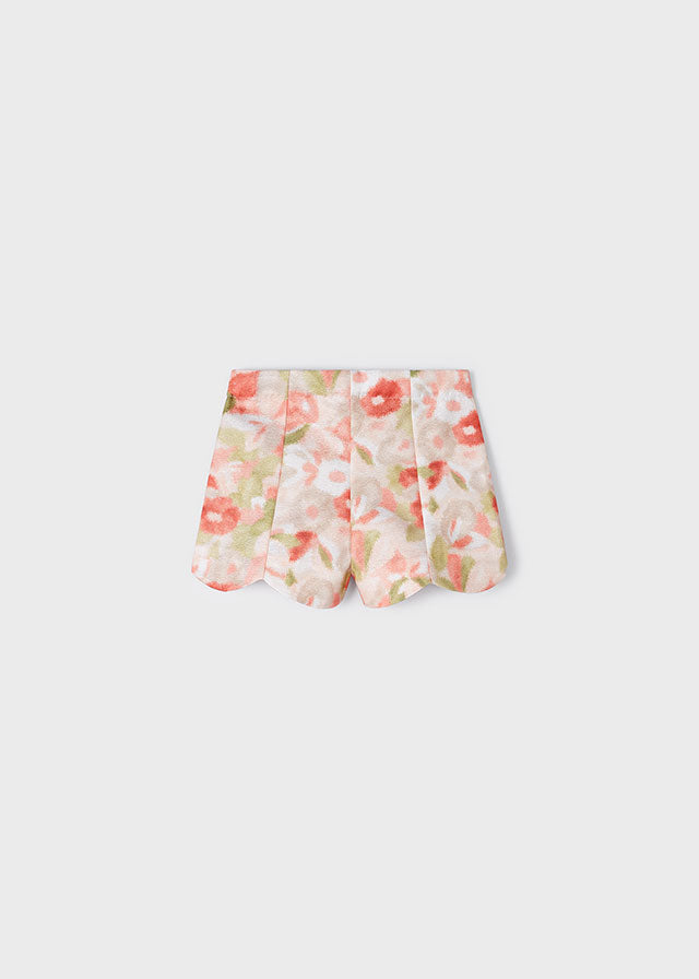 Short ondas estampado niña