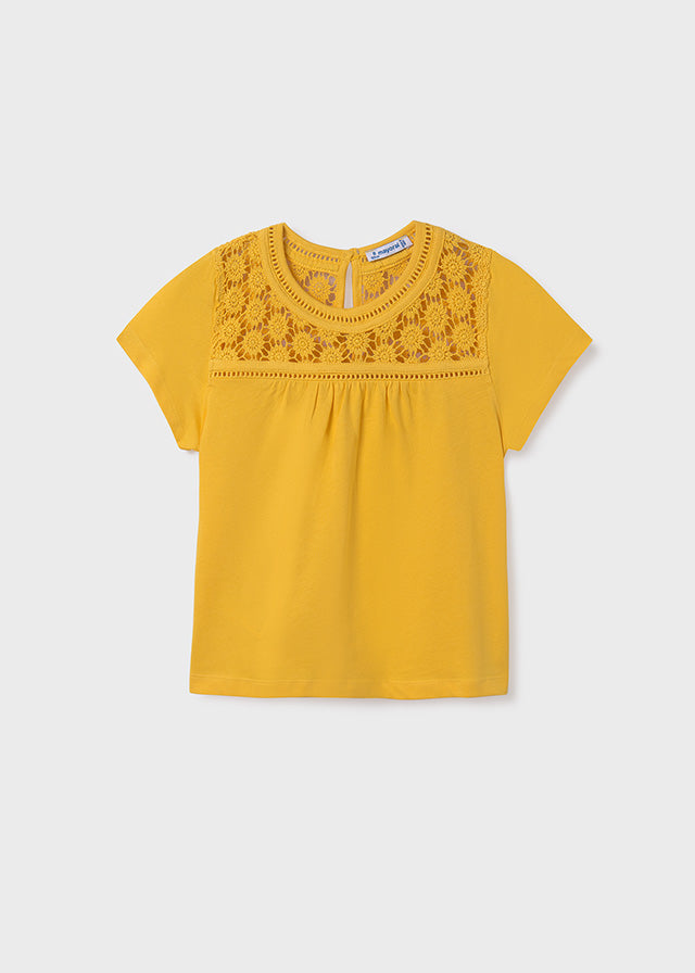 Playera guipur Better Cotton chica