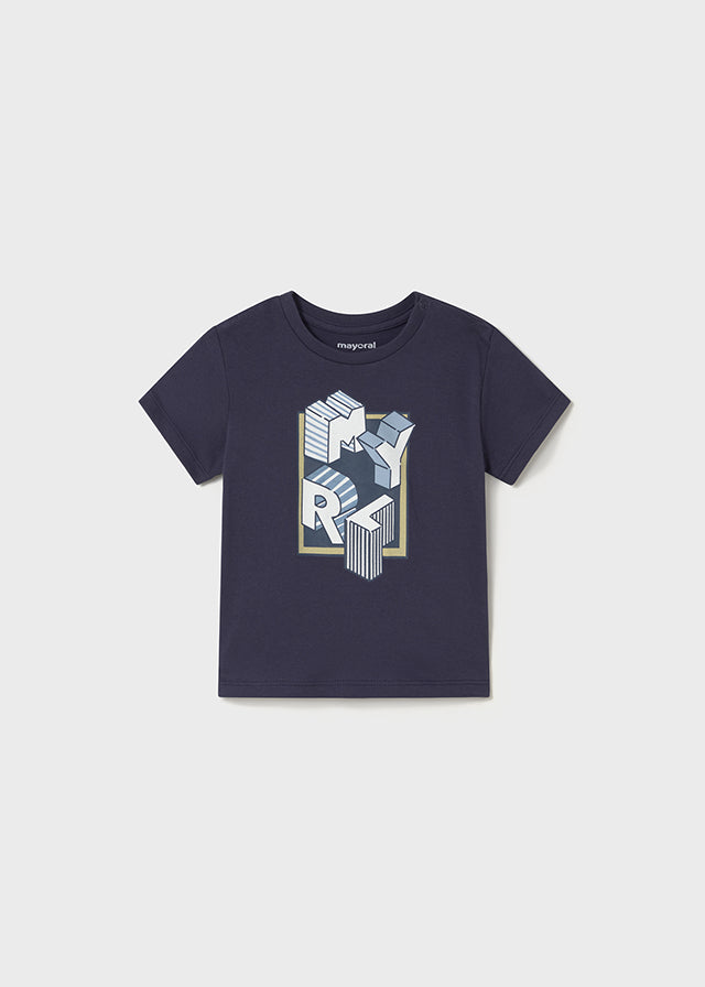 Playera básica letras bebé
