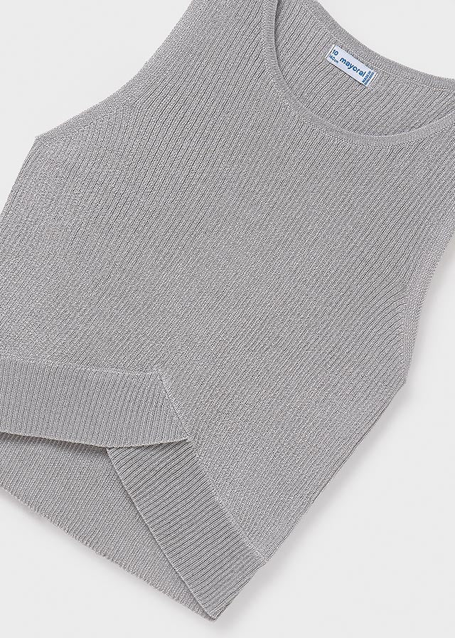 Top tricot canalé chica
