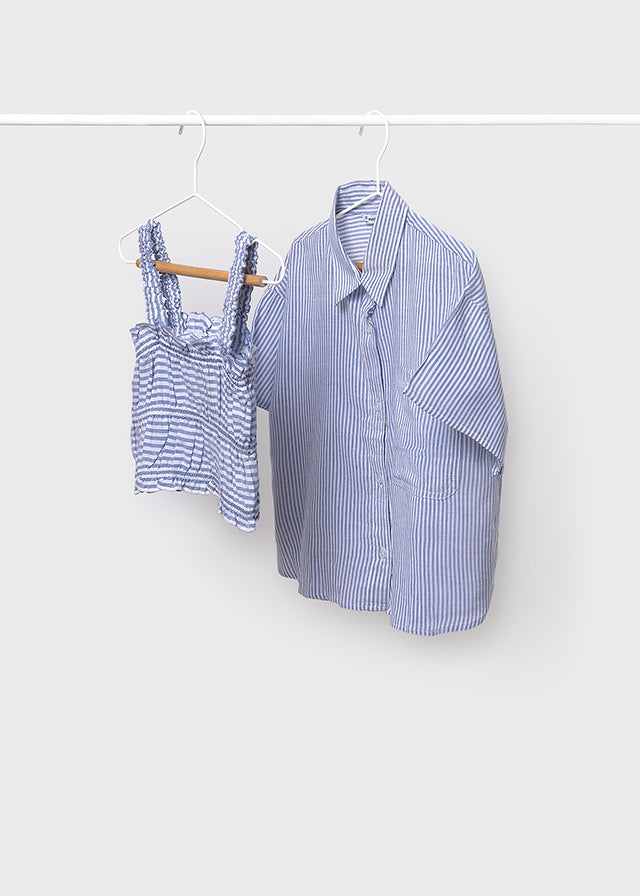 Blusa con top rayas chica