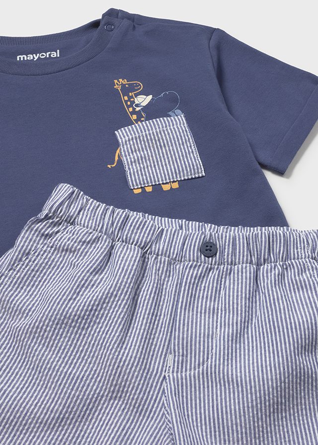 Conjunto bermuda y playera bebé