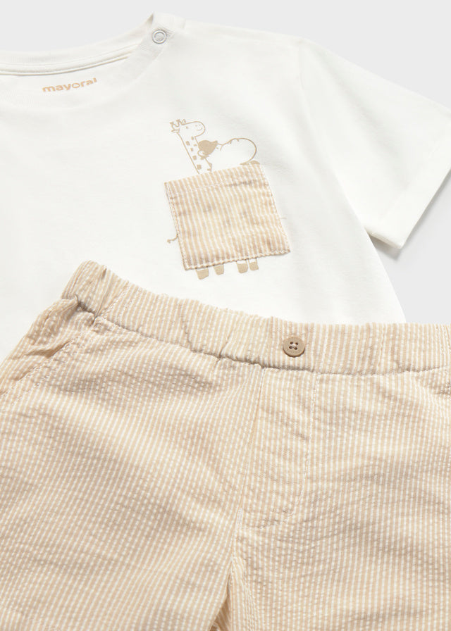 Conjunto bermuda y playera bebé