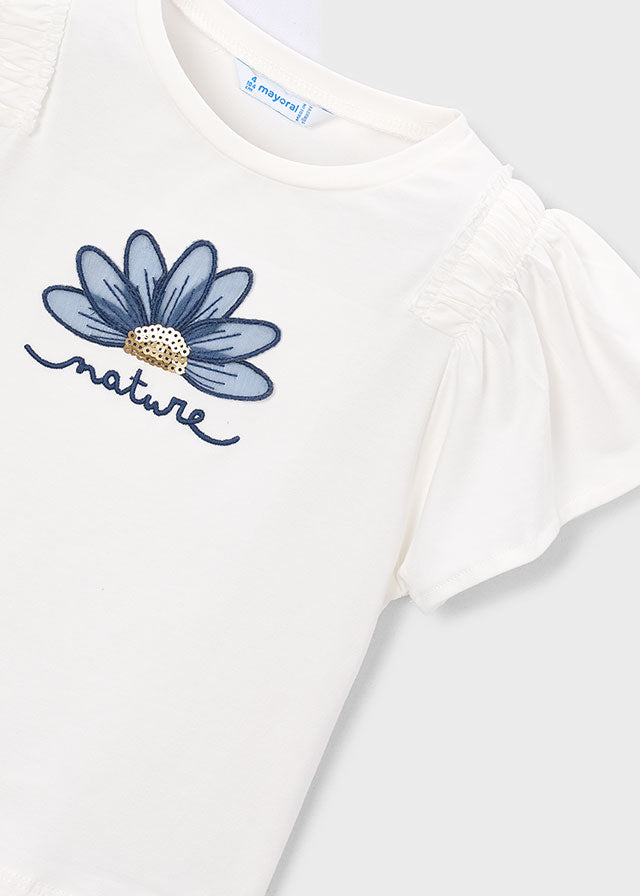 Playera aplique niña