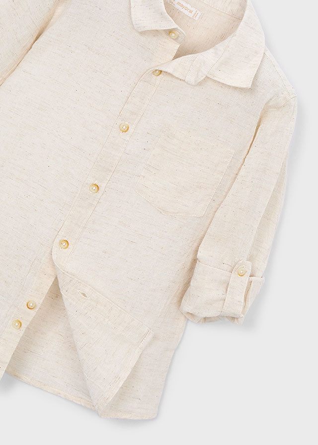 Camisa manga larga con lino niño