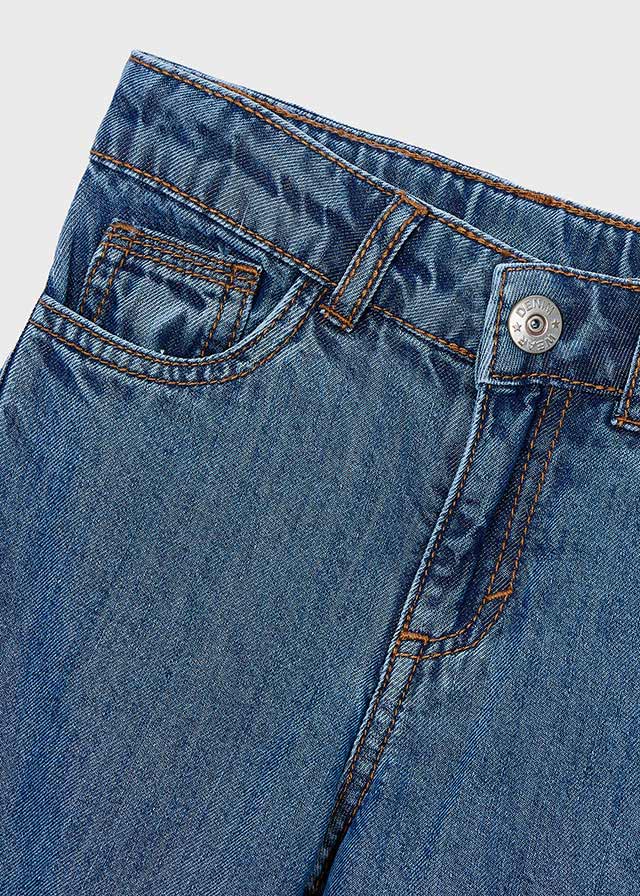 Pantalón de mezclilla fluido niña