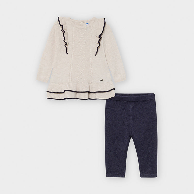 conjunto de dos piezas para bebé niña
