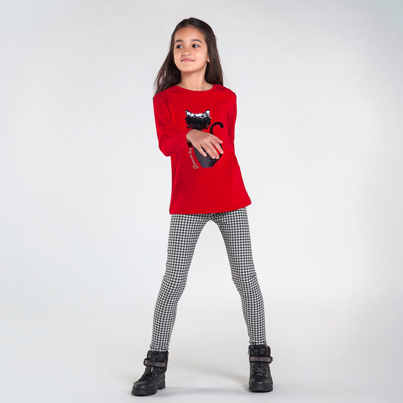 Leggings punto estampado chica 7714
