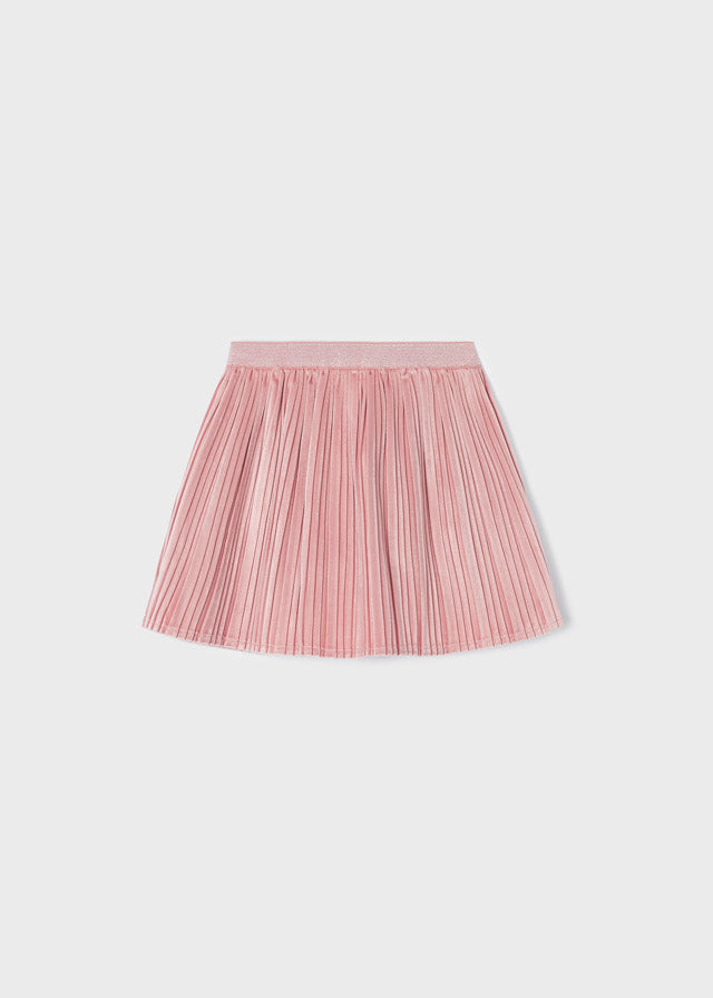 Falda de terciopelo plisado para niña