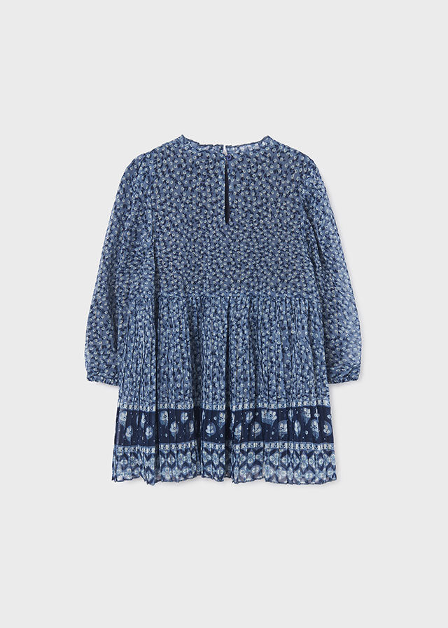 Vestido plisado para niña