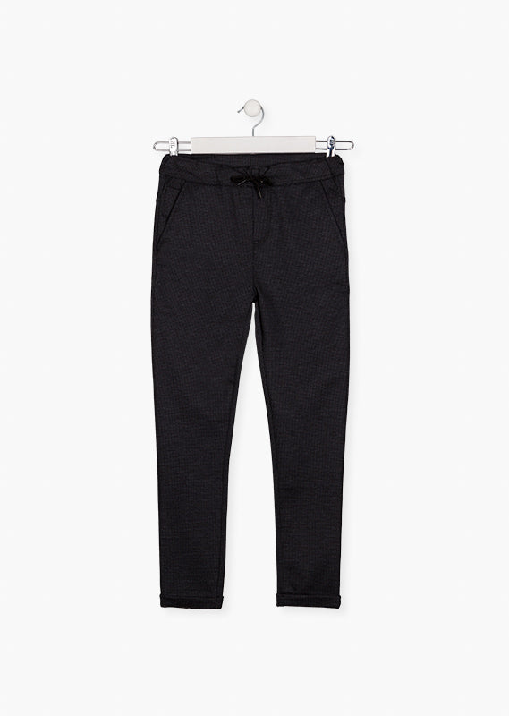 Pantalón de punto interlock estampado.