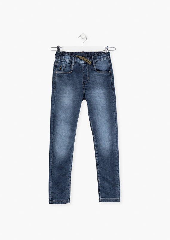 Pantalón felpa denim