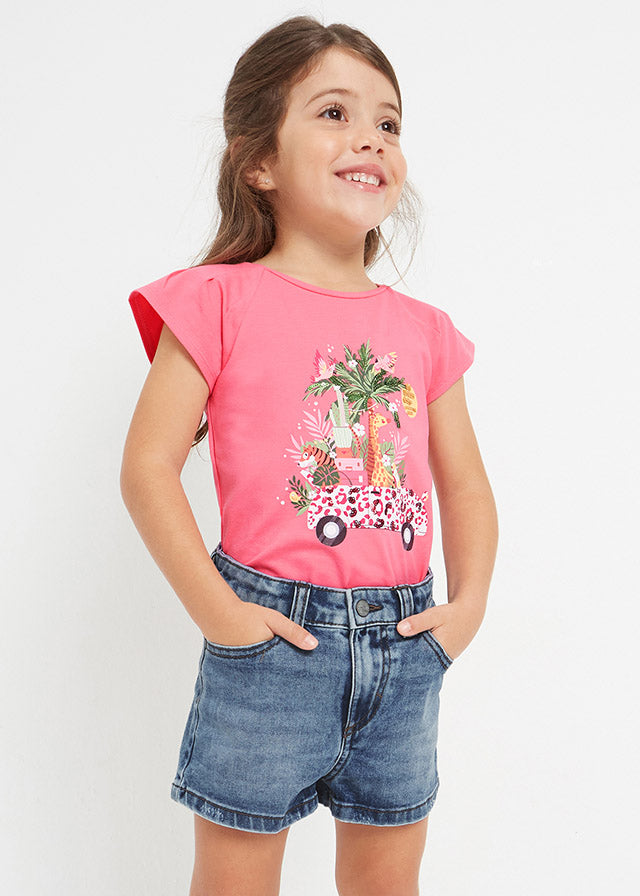 Short de mezclilla para niña