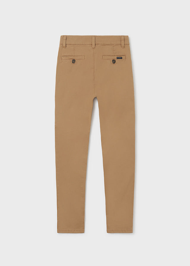 Pantalón chino slim de algodón sostenible para chico