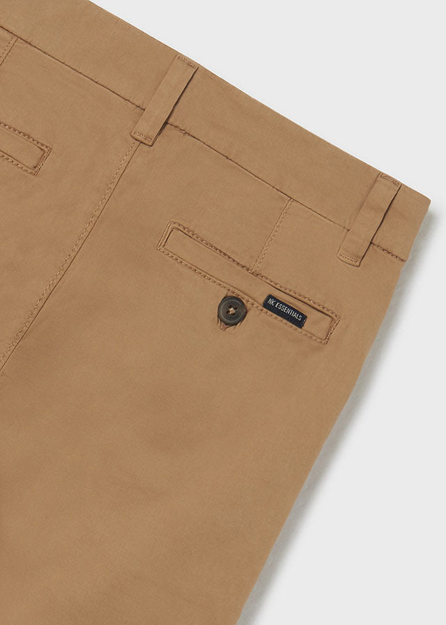 Pantalón chino slim de algodón sostenible para chico