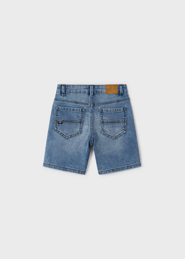 Bermuda con cintura ajustable de algodón sostenible para niño