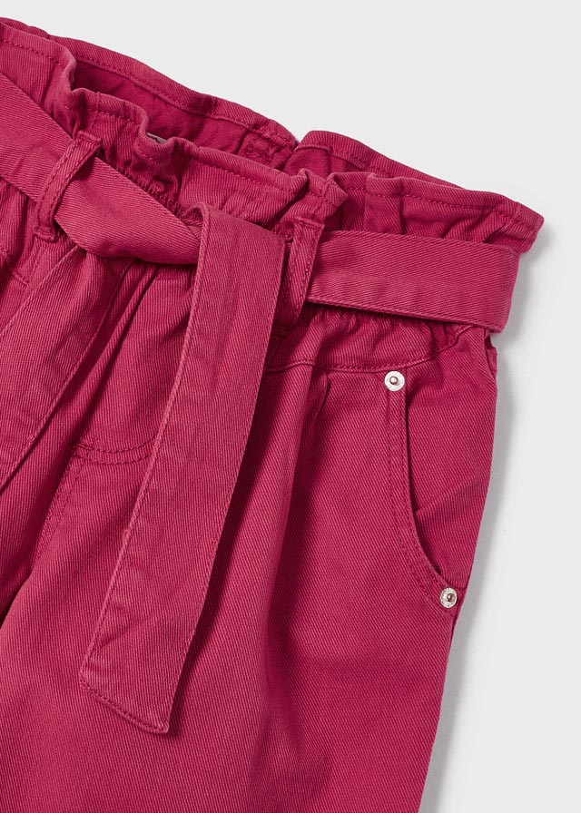 Pantalón largo slouchy de algodón sostenible para niña