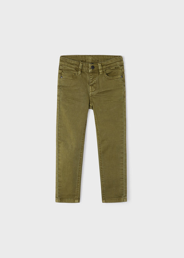 Pantalón largo skinny fit con algodón sostenible para niño