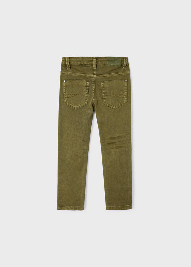 Pantalón largo skinny fit con algodón sostenible para niño