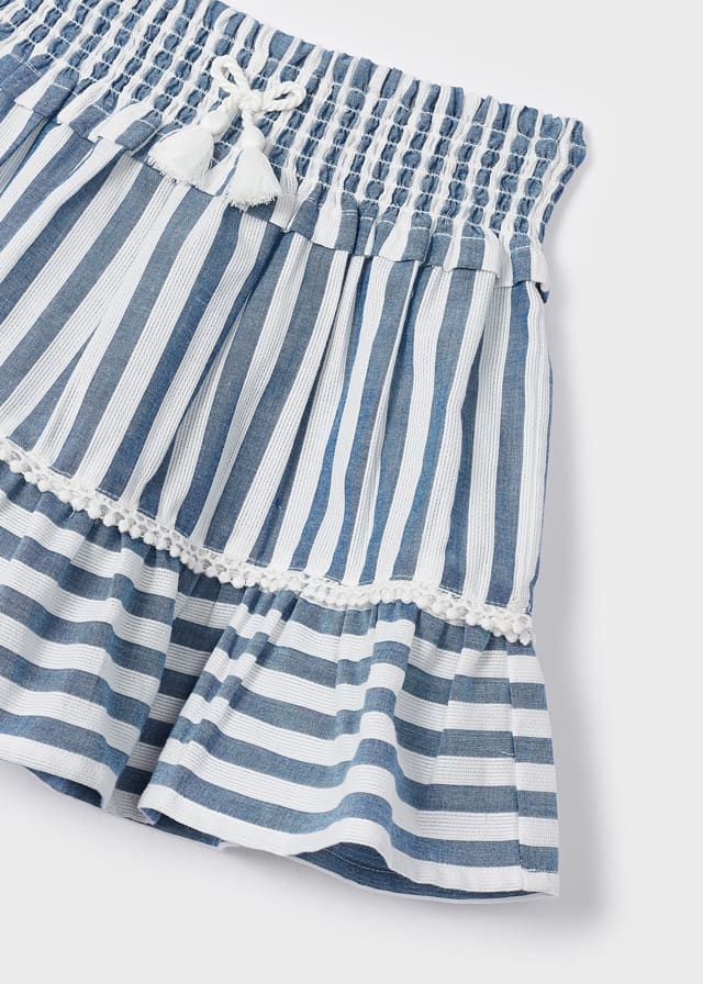Falda estampada de algodón para niña