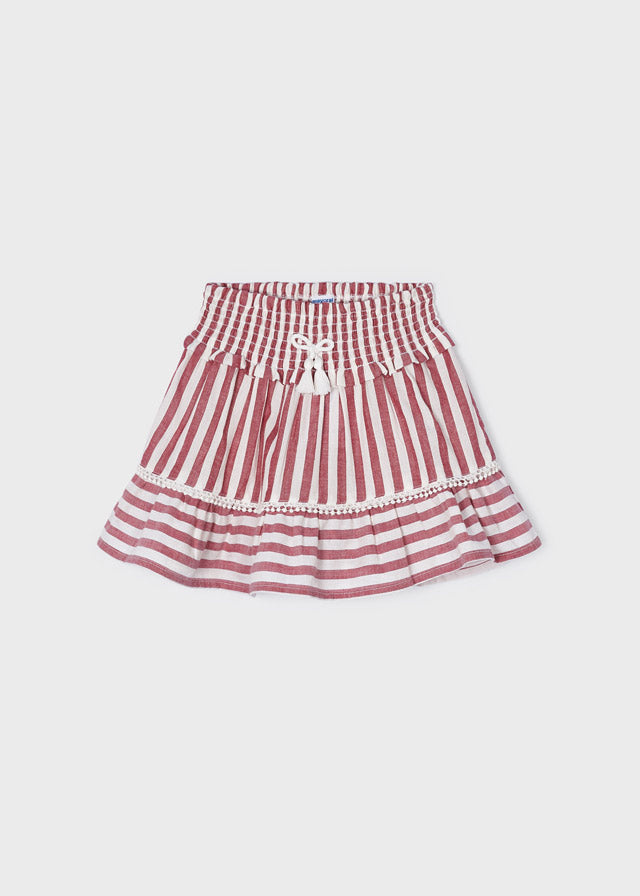 Falda estampada de algodón para niña