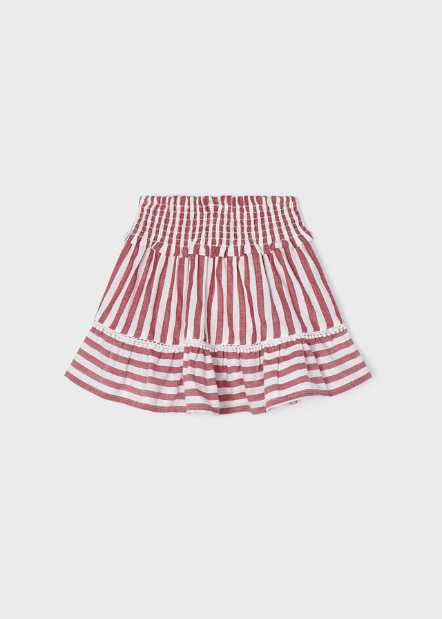 Falda estampada de algodón para niña
