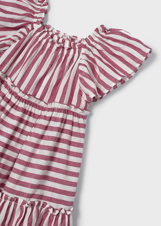 Vestido con estampado de algodón para niña