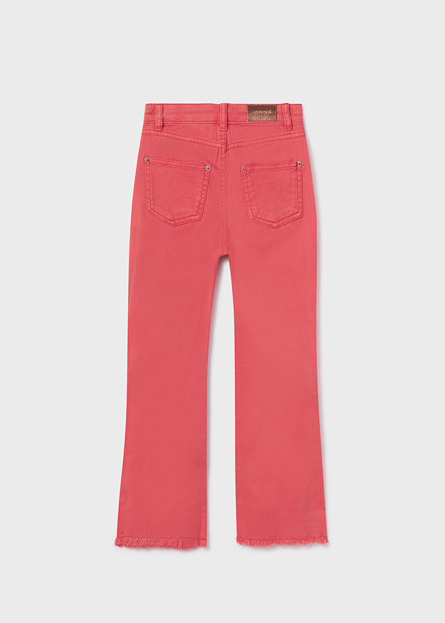 Pantalón cropped de algodón sostenible para chica